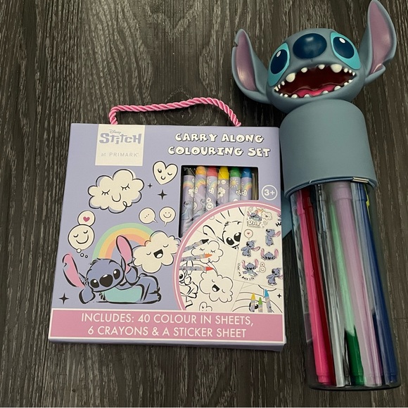 Disney | Other | Nwt Lilo And Stitch Colouring Set And Colouring Tub ...